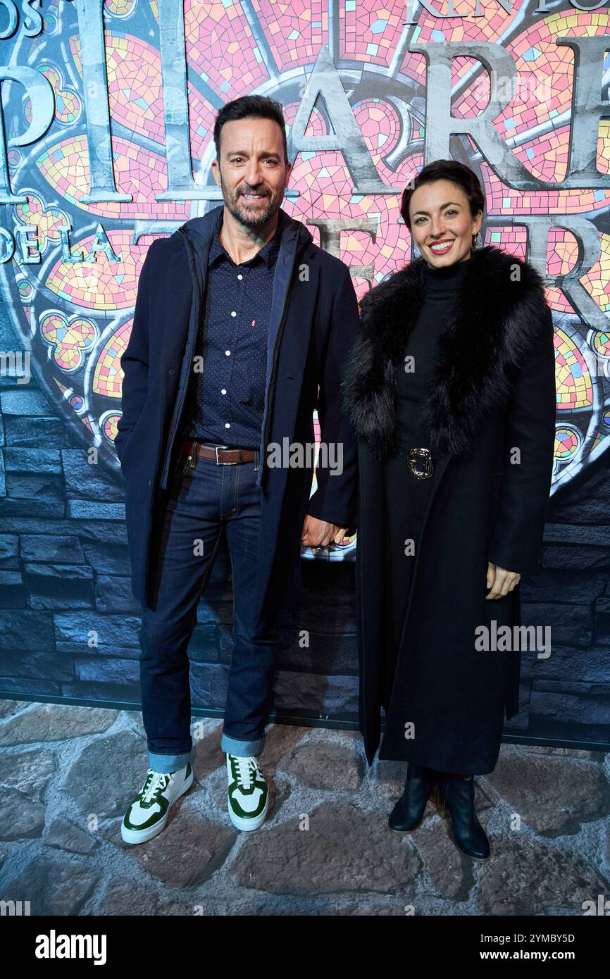 Madrid, Spagna. 20 novembre 2024. Pablo Puyol, Beatriz Mur partecipa alla prima mondiale del musical "The Pillars of the Earth" al Teatro EDP il 20 novembre 2024 a Madrid, Spagna. Crediti: Album/Alamy Live News Foto Stock