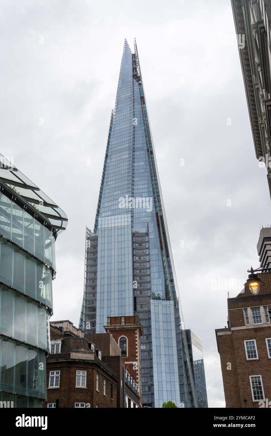 The Shard, Shard London Bridge ed ex London Bridge Tower, a Bermondsey, Londra, Regno Unito Foto Stock