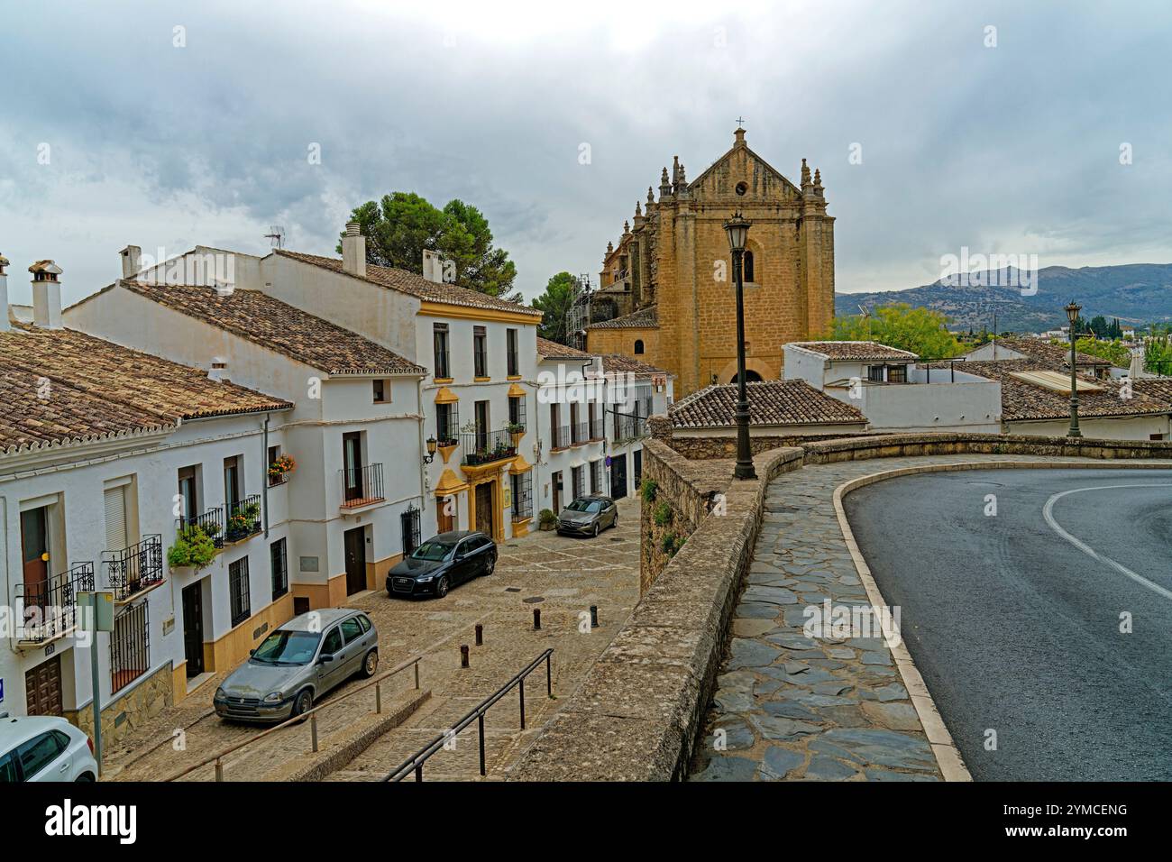 Straßenansicht, Kirche, Iglesia del Espíritu Santo Foto Stock