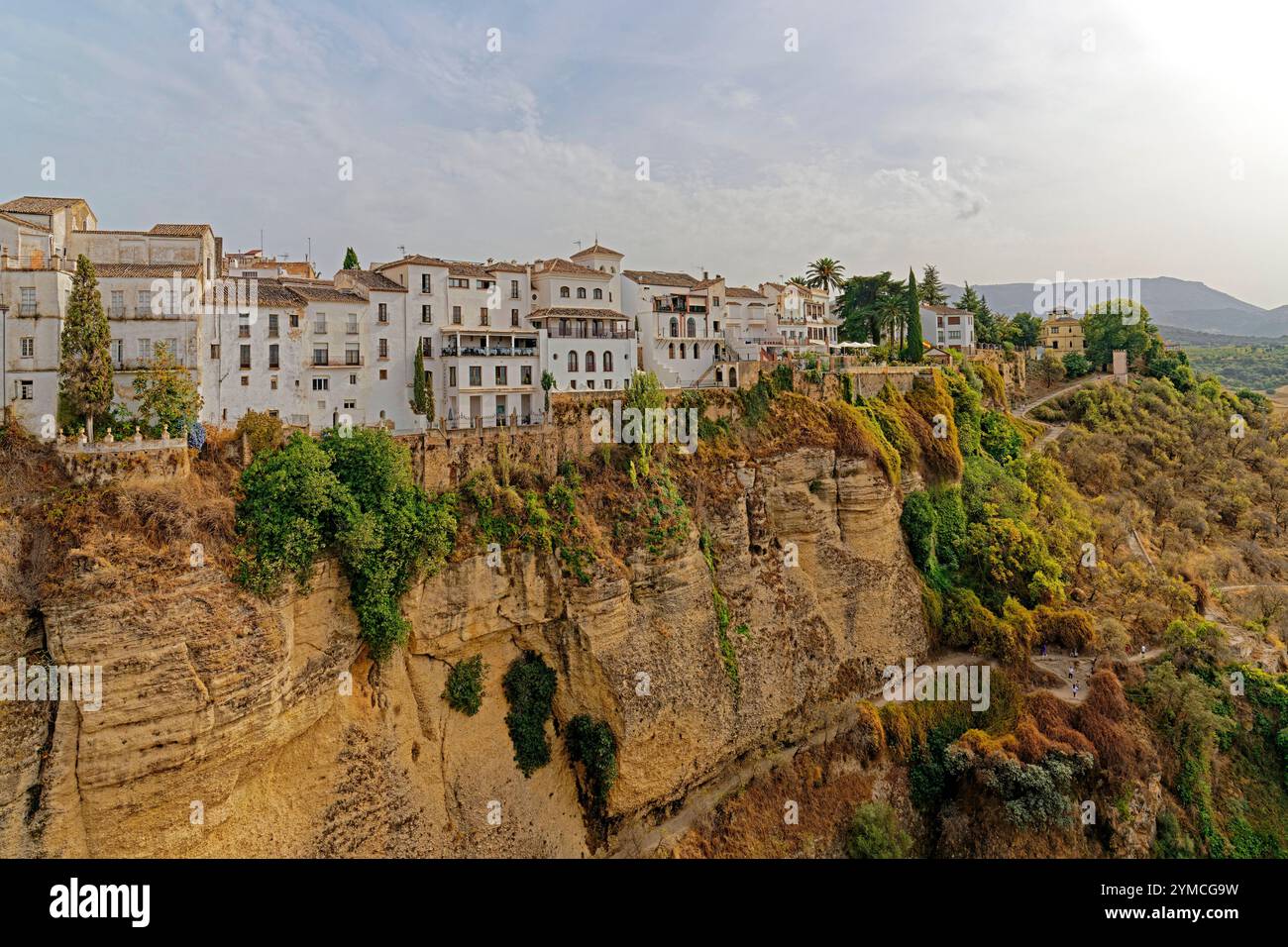 Ortsansicht, Schlucht, Fluß, Guadalvín Foto Stock