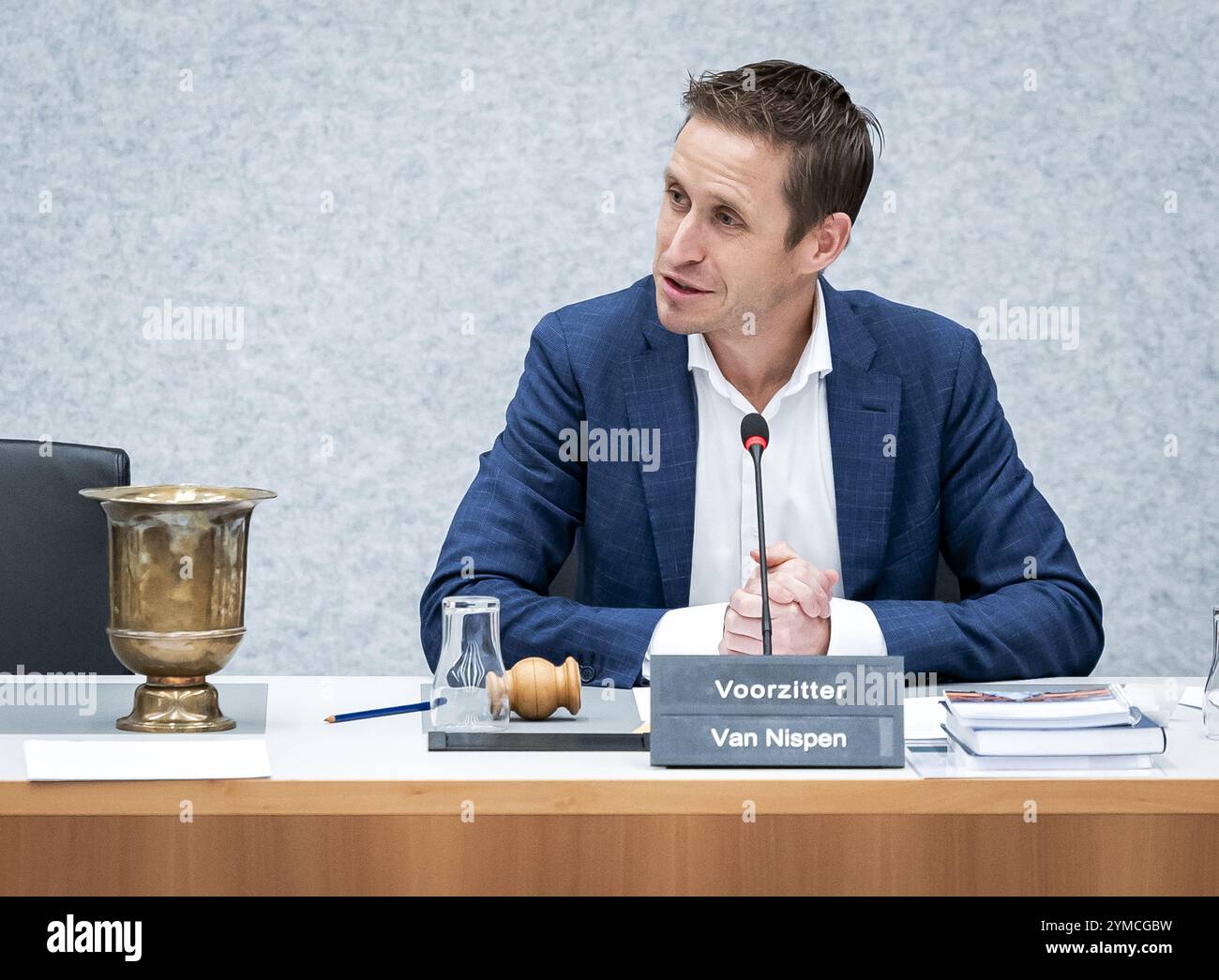 L'AIA - 21/11/2024, Michiel van Nispen (SP) è stato eletto presidente della commissione temporanea per i diritti fondamentali e la revisione costituzionale. ANP REMKO DE WAAL paesi bassi - uscita belgio Foto Stock