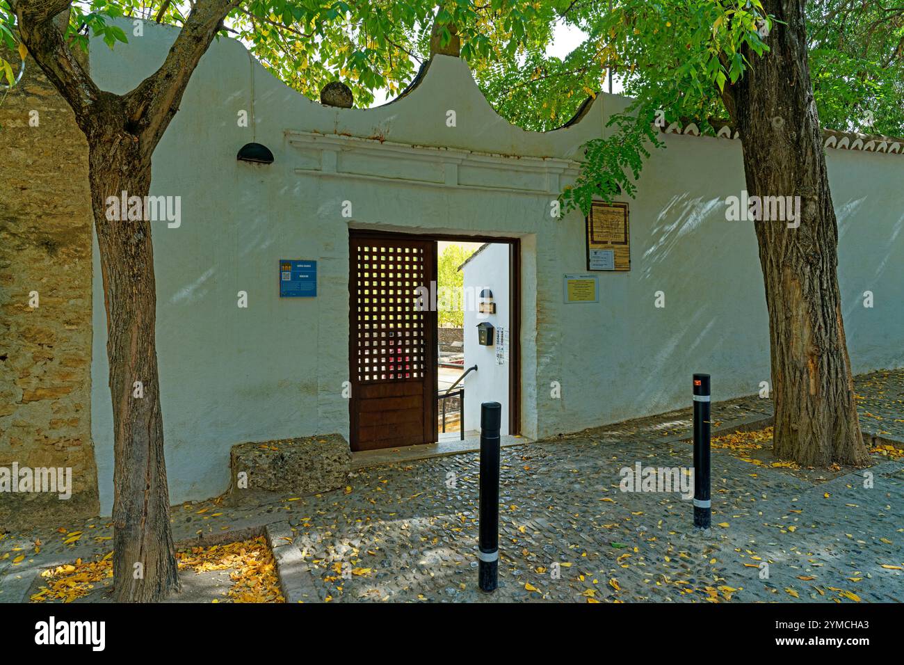 Arabische Bäder, Baños Árabes Yacimiento Arqueológico, Eingang Foto Stock