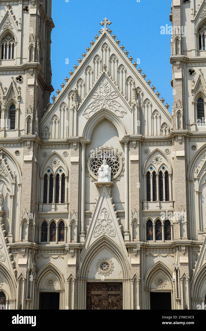 Song Vinh Parish, comunemente conosciuta come Song Vinh Church. Il suo grande ed imponente europeo - a Vung Tau Vietnam 2024 Foto Stock