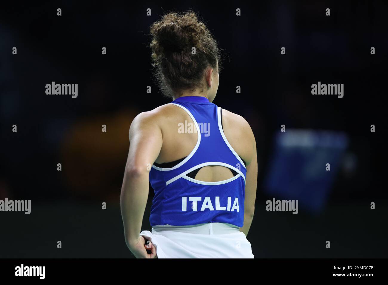Malaga, Spagna. 20 novembre 2024. Jasmine Paolini dell'Italia durante la finale della Billie Jean King Cup, al Palacio de Deportes Jose Maria Martin Carpena Arena di Malaga. Crediti: Isabel Infantes/Alamy Live News Foto Stock