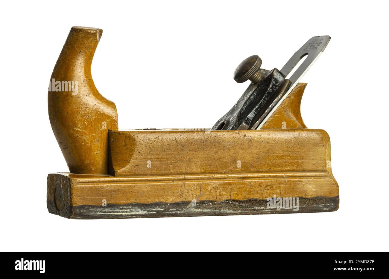 Vecchio piano in legno isolato su sfondo trasparente Foto Stock