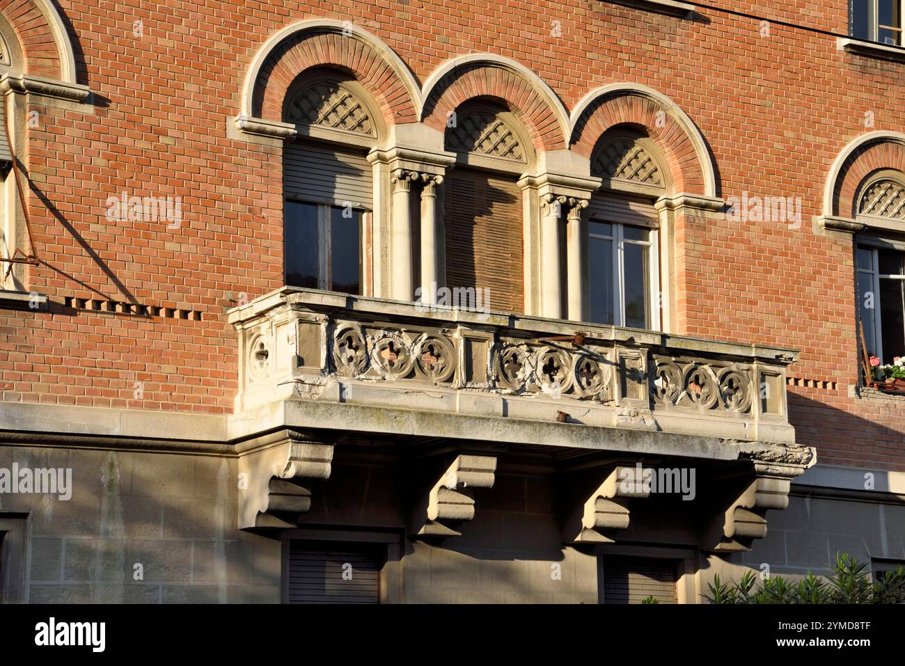 Ancona. Liberty Building in Viale della Vittoria Foto Stock