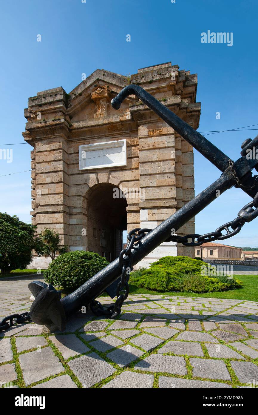 Ancona, veduta di porta Pia Foto Stock