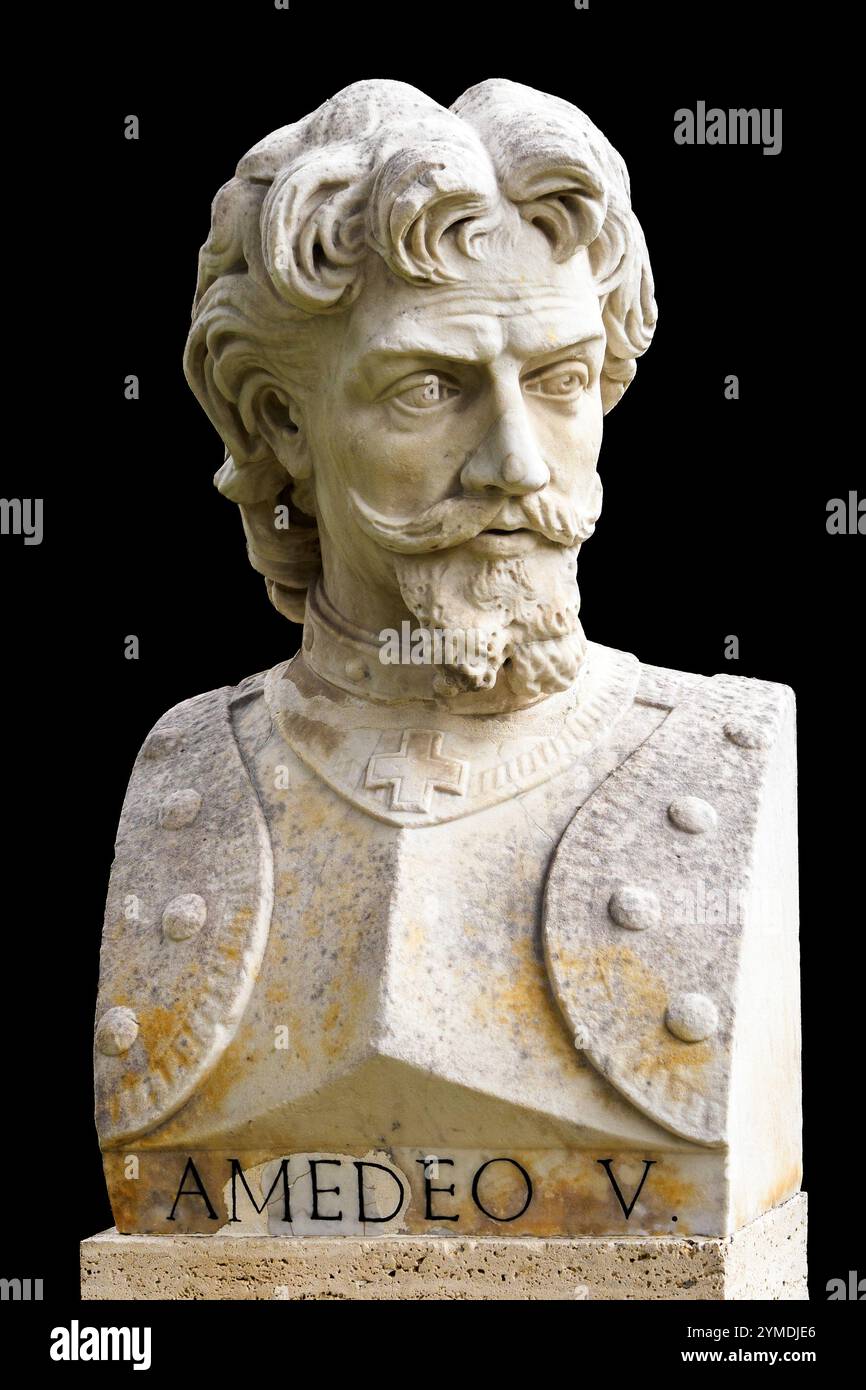 Amedeo V di Savoia noto come il grande conte (circa 1253 - 1323) - Conte di Savoia e Conte di Aosta e Moriana dal 1285 al 1323 Foto Stock