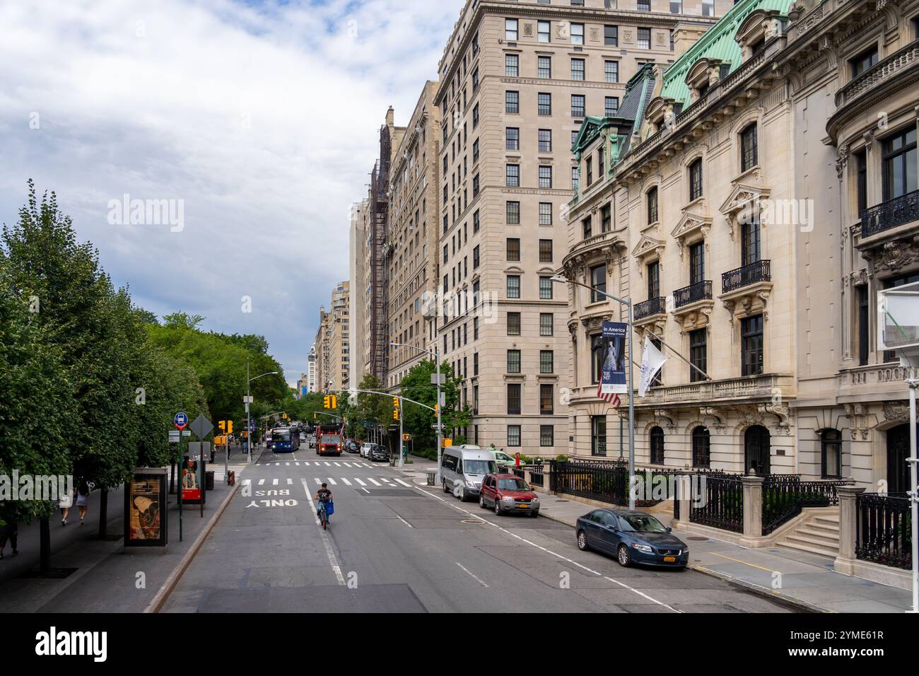New York City, USA - 17 agosto 2022: Vista sulla strada del centro di New York City, USA. Foto Stock