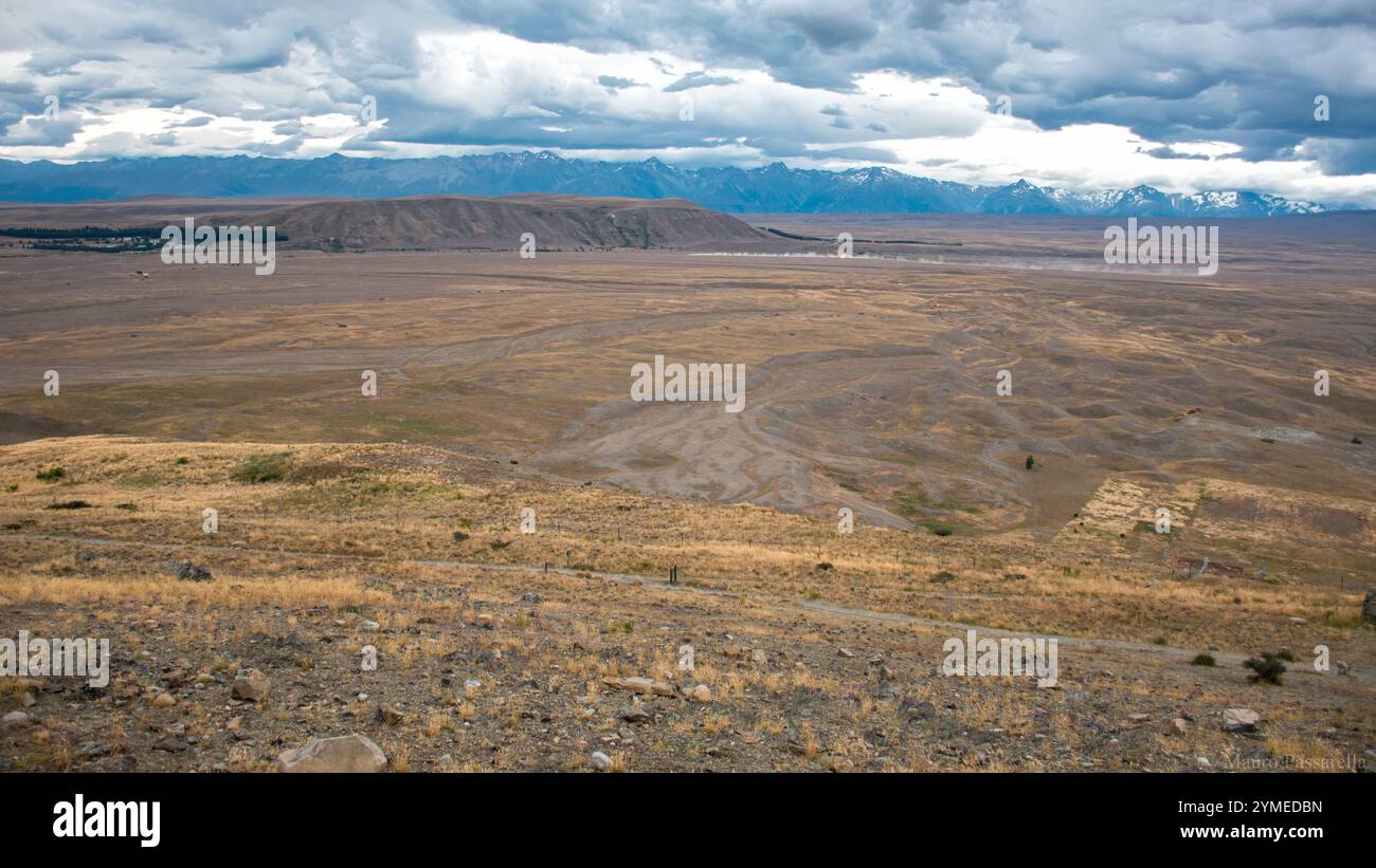 Paesaggi intorno a Wanaka, Mt. Cook & Tekapo Lake, South-Island, nuova Zelanda. Foto Stock