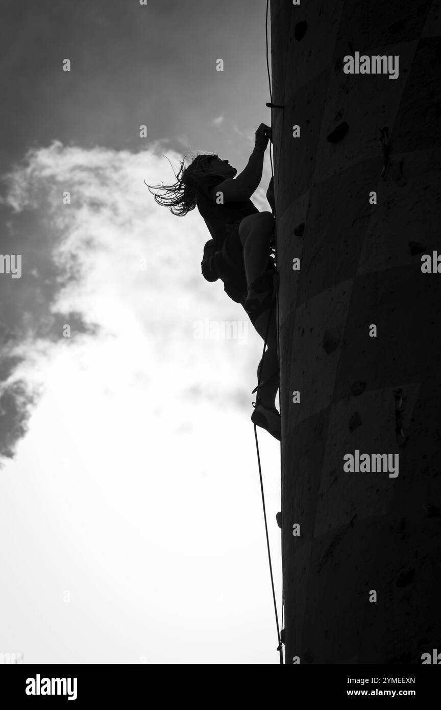 LUBIN, POLONIA - 30 SETTEMBRE 2023: X Memorial Iwony Buczek, gara di arrampicata e camminata sul tropico Foto Stock