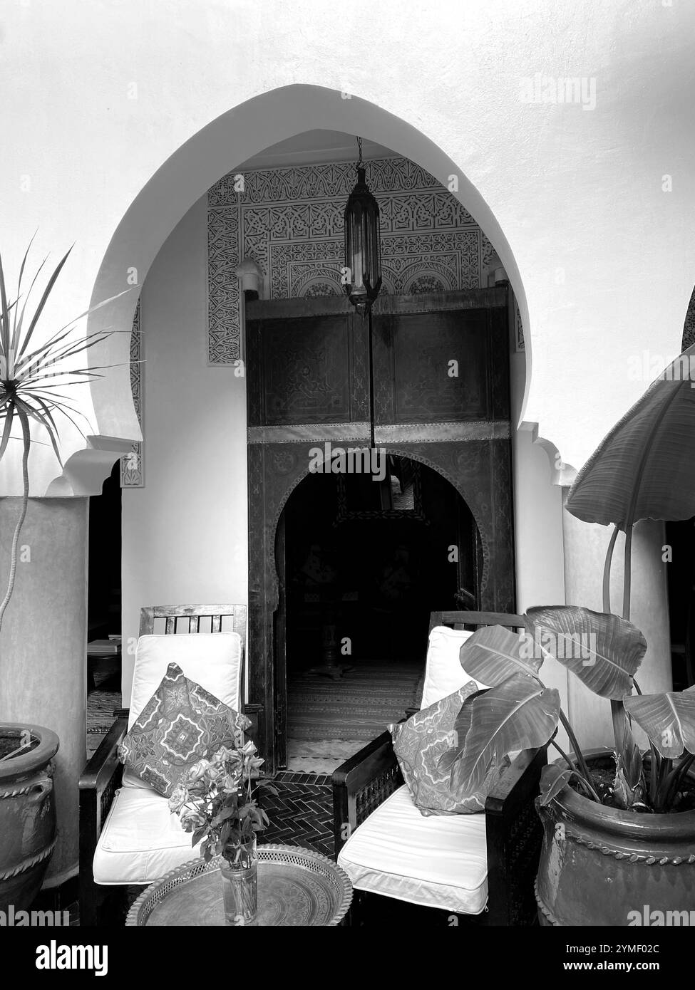 Viaggi in Marocco - Riad Foto Stock
