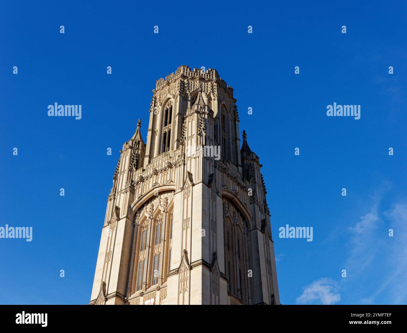 Wills Memorial Building, edificio neogotico, Bristol University, Bristol, Inghilterra, REGNO UNITO, REGNO UNITO. Foto Stock