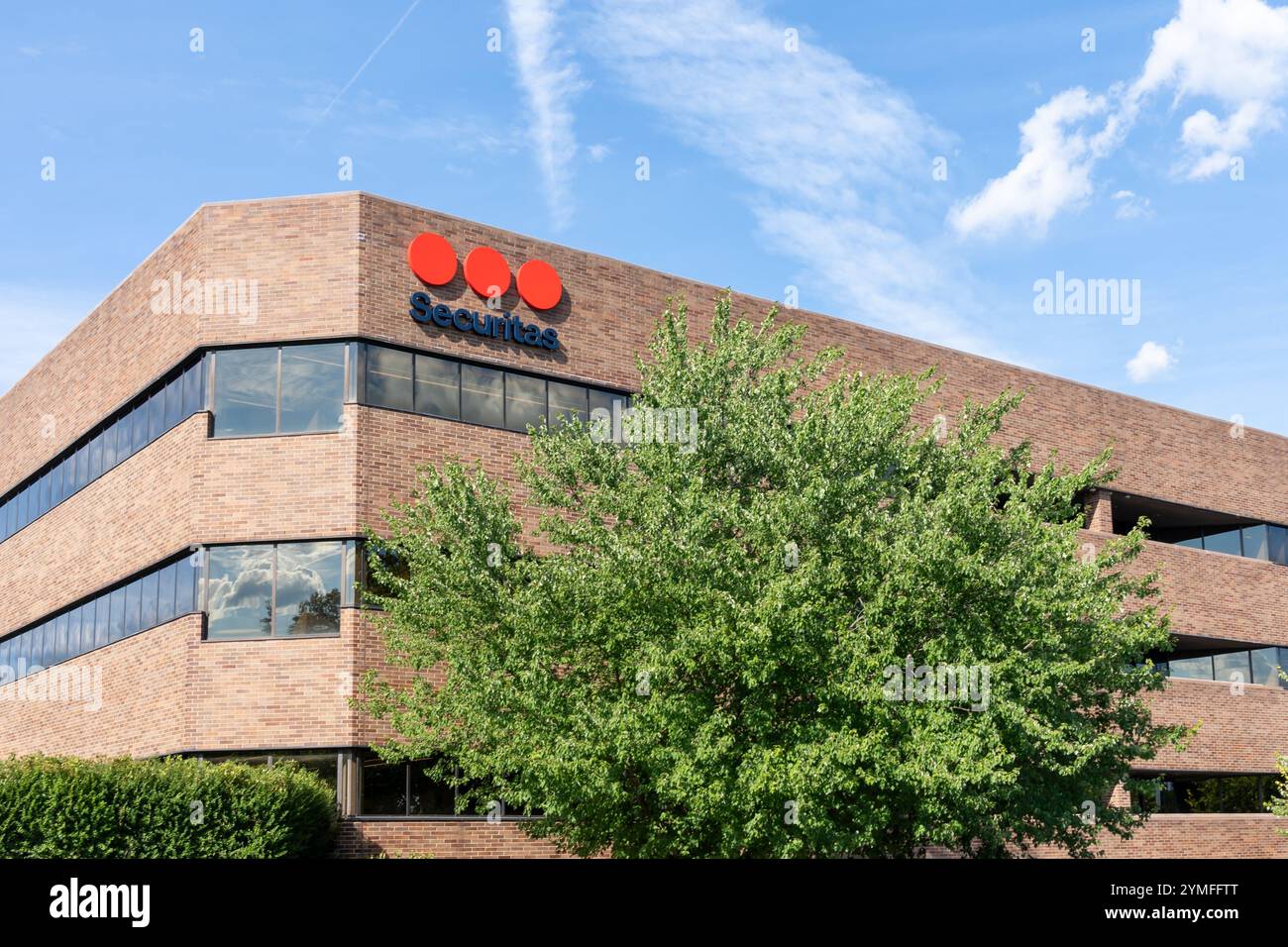 Parsippany, New Jersey, USA - 16 agosto 2022: Sede centrale di Securitas Security Services USA a Parsippany, New Jersey, USA. Foto Stock