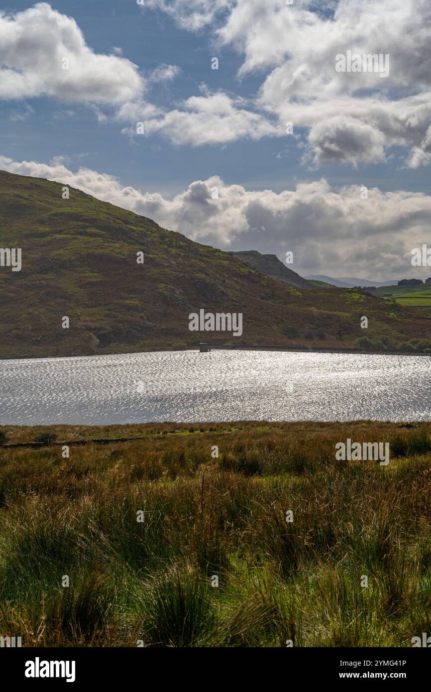 Cwm Ystradllyn e Gorseddau e le cave di ardesia del Principe di Galles Foto Stock