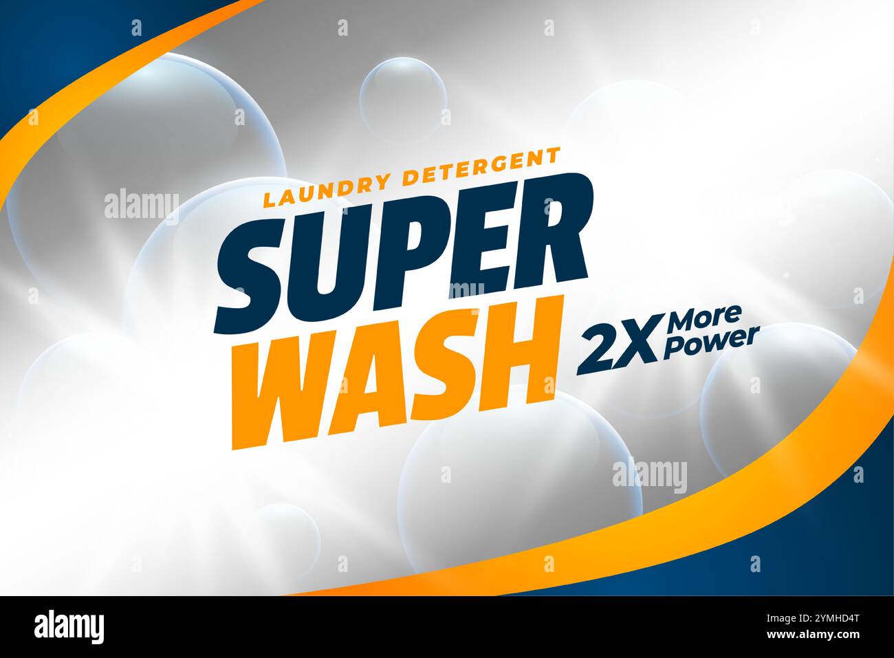 etichetta pubblicitaria detergente liquido per bagno per super lavaggio Illustrazione Vettoriale