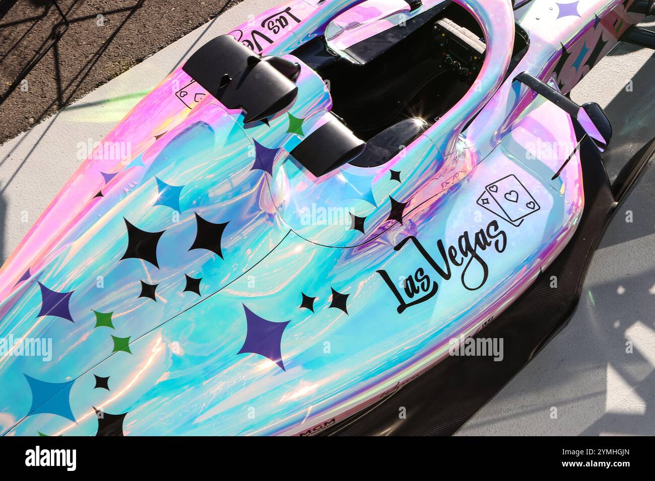 Las Vegas, Nevada, Stati Uniti. 21 novembre 2024. Foto generale scattata durante il Paddock Club Tour al Gran Premio d'argento di Las Vegas 2024 di Formula 1 Heineken sul Las Vegas Street Circuit a Las Vegas, Nevada. Christopher Trim/CSM/Alamy Live News Foto Stock