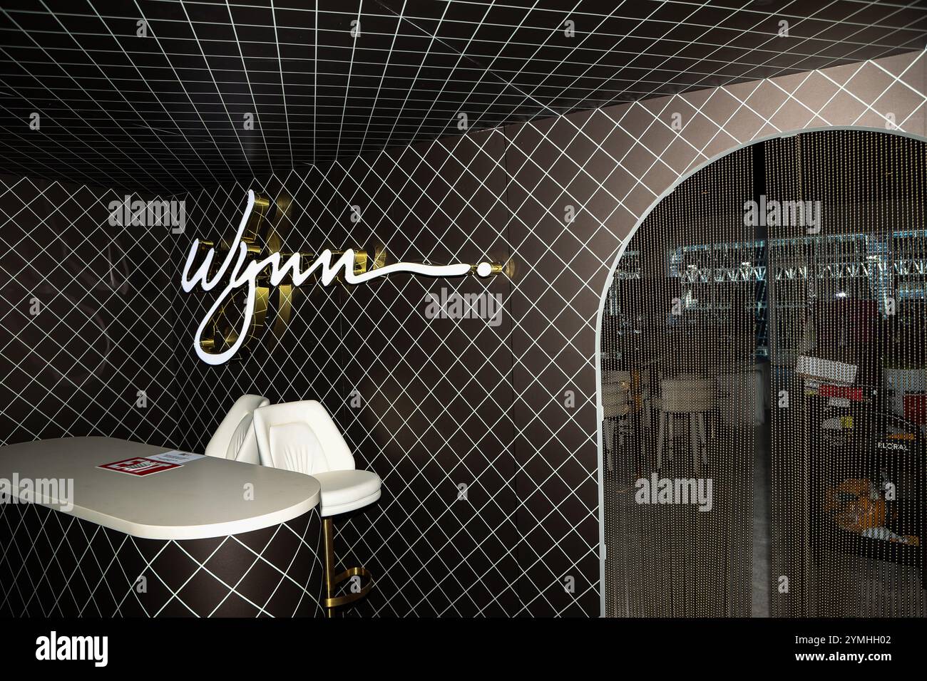 Las Vegas, Nevada, Stati Uniti. 21 novembre 2024. Foto generale scattata durante il Paddock Club Tour al Gran Premio d'argento di Las Vegas 2024 di Formula 1 Heineken sul Las Vegas Street Circuit a Las Vegas, Nevada. Christopher Trim/CSM/Alamy Live News Foto Stock