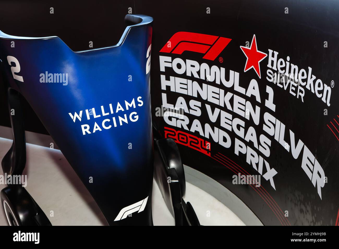 Las Vegas, Nevada, Stati Uniti. 21 novembre 2024. Foto generale scattata durante il Paddock Club Tour al Gran Premio d'argento di Las Vegas 2024 di Formula 1 Heineken sul Las Vegas Street Circuit a Las Vegas, Nevada. Christopher Trim/CSM/Alamy Live News Foto Stock