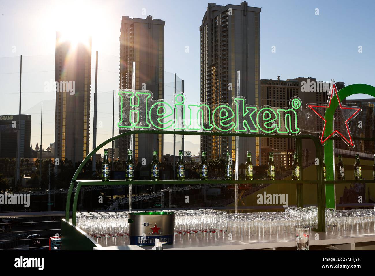 Las Vegas, Nevada, Stati Uniti. 21 novembre 2024. Foto generali scattate durante il Paddock Club Tour al Gran Premio d'Argento di Las Vegas 2024 di Formula 1 sul Las Vegas Street Circuit a Las Vegas, Nevada. Christopher Trim/CSM/Alamy Live News Foto Stock