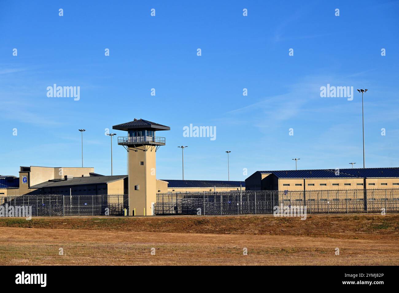 Thomson, Illinois, Stati Uniti. Il Federal Correctional Institution, Thomson (FCI Thomson). Foto Stock