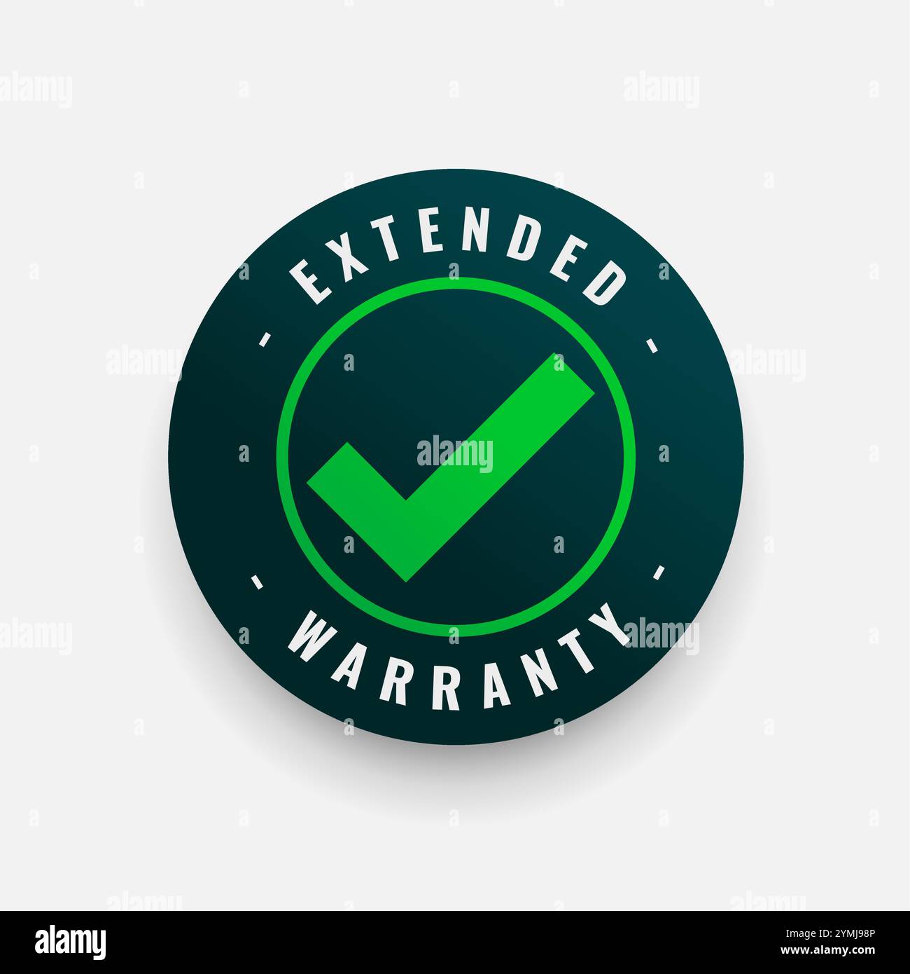 timbro di protezione della garanzia estesa per il vettore promozionale aziendale Illustrazione Vettoriale