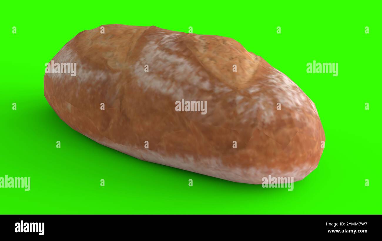 pane con sfondo verde Foto Stock