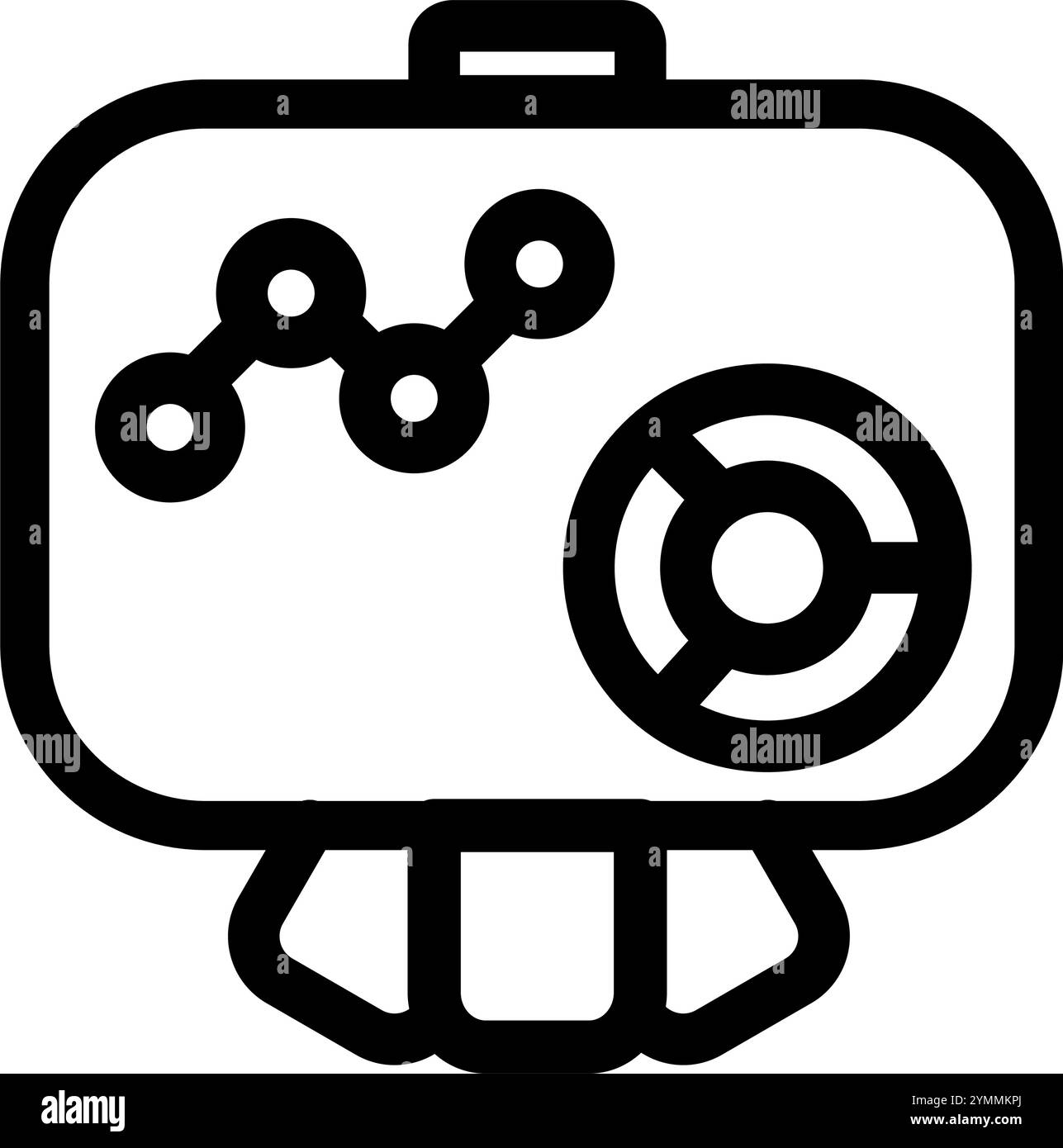 Simbolo dell'icona di presentazione della crescita - simbolo dell'illustrazione del vettore di crescita dell'azienda di profitto Illustrazione Vettoriale