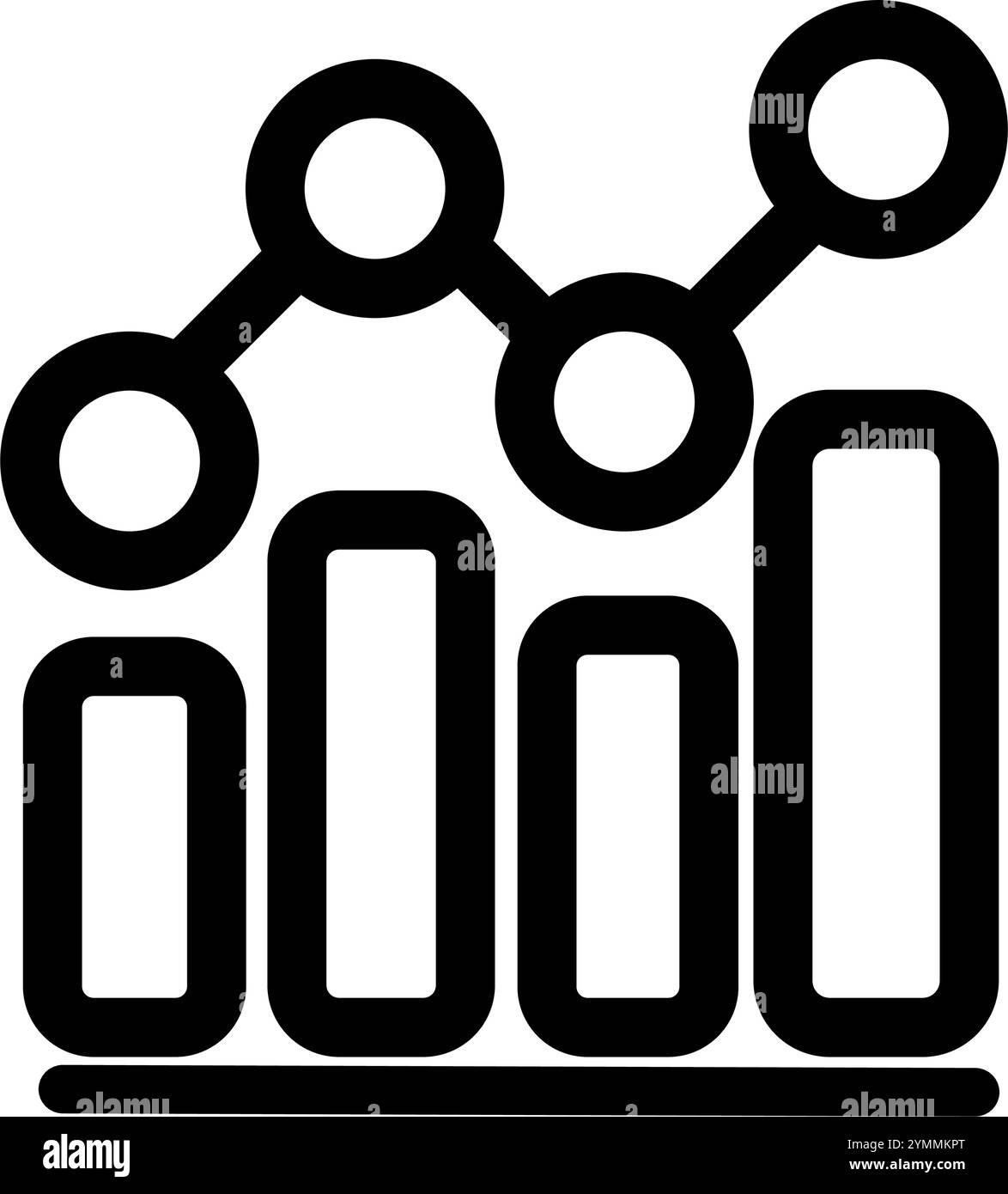 Simbolo dell'icona di crescita - simbolo dell'illustrazione del vettore di crescita dell'azienda di profitto Illustrazione Vettoriale