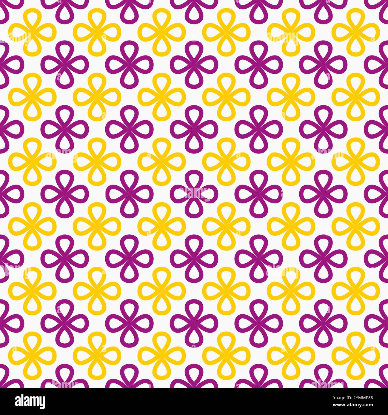 Vivace motivo senza cuciture di forme floreali su uno sfondo bianco pulito. Design divertente con elementi colorati. Ideale per la moda, i tessuti, l'arredamento per la casa, Illustrazione Vettoriale Vivace motivo senza cuciture di forme floreali su uno sfondo bianco pulito. Design divertente con elementi colorati. Ideale per la moda, i tessuti, l'arredamento per la casa, Illustrazione Vettoriale