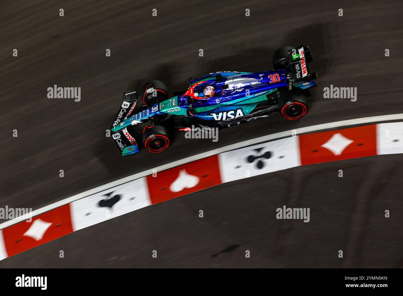 Durante la Formula 1 Heineken Silver Las Vegas Grand Prix 2024, 22° round del Campionato del mondo di Formula 1 2024 dal 21 al 23 novembre 2024 sul Las Vegas Strip Circuit, a Las Vegas, Stati Uniti d'America Foto Stock