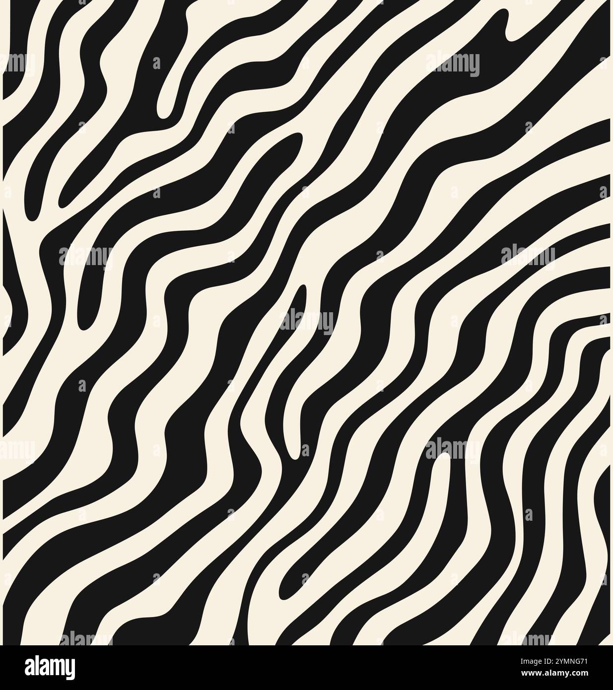 motivo a strisce bianche e nere vettoriale, in stile geometrico, nero scuro e beige Illustrazione Vettoriale