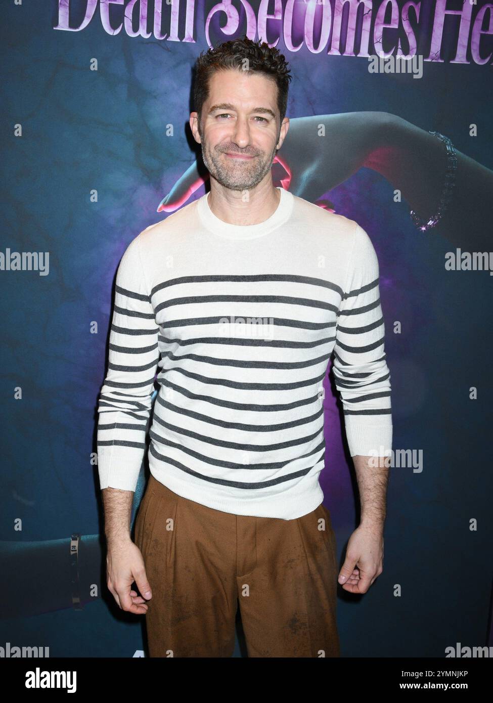 NY. 21 novembre 2024. Matthew Morrison agli arrivi per LA MORTE DIVENTA LA SUA notte di apertura a Broadway, Lunt-Fontanne Theatre, New York, NY, 21 novembre, 2024. crediti: Quoin Pics/Everett Collection/Alamy Live News Foto Stock