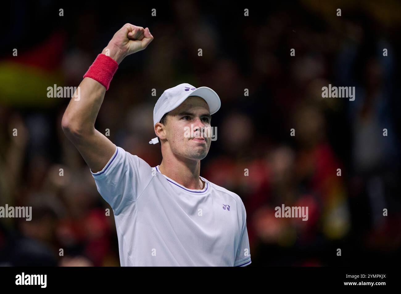 Malaga, Spagna, 22 novembre 2024. Daniel Altmaier, tedesco, alla semifinale di Coppa Davis 8 match singolo 1. Crediti: Vicente Vidal Fernandez/Alamy Live News Foto Stock