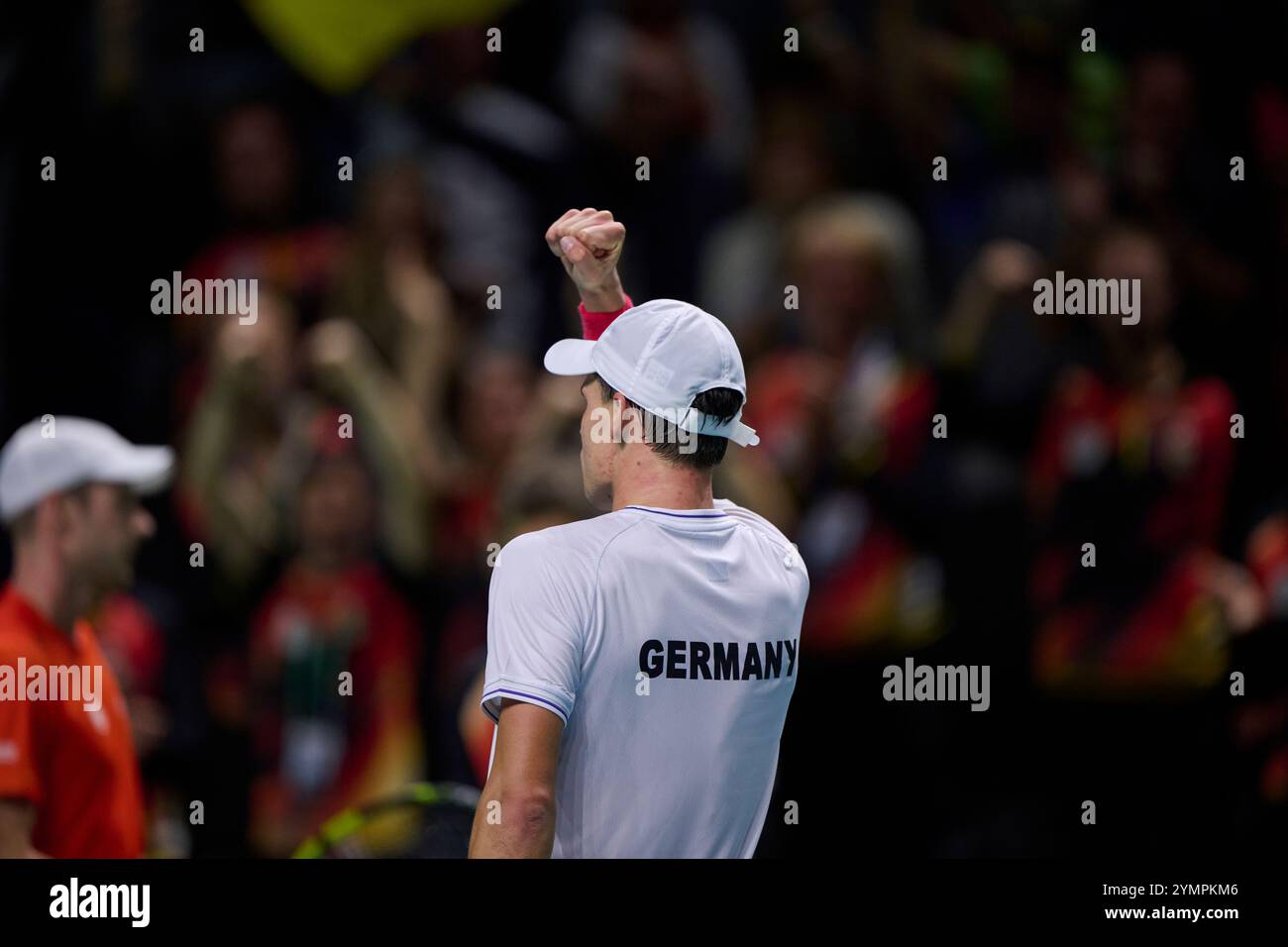 Malaga, Spagna, 22 novembre 2024. Daniel Altmaier, tedesco, alla semifinale di Coppa Davis 8 match singolo 1. Crediti: Vicente Vidal Fernandez/Alamy Live News Foto Stock