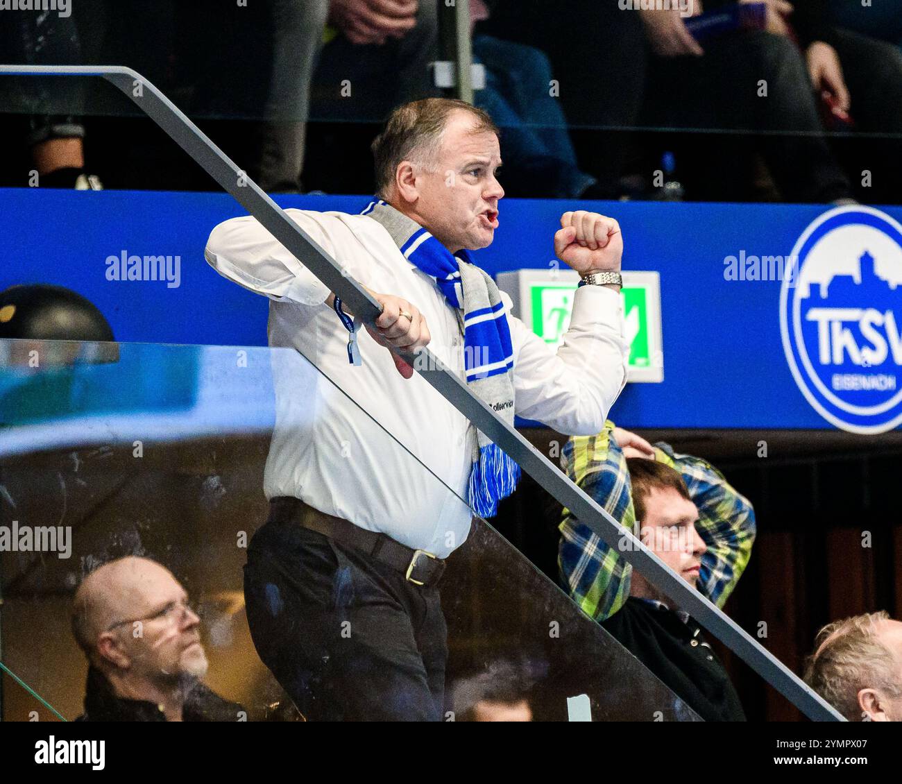 Shpetim Alaj (Praesident, ThSV Eisenach) GER, Thueringen, ThSV Eisenach gegen MT Melsungen, Handball, Daikin 1. Handballbundesliga, 11.Spieltag, Saison 2024/2025, Freitag, 22.11.2024, 19,00 Uhr foto: Eibner-Pressefoto/Martin Herbst Foto Stock