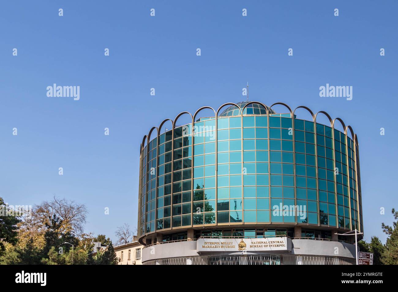 Nationaal Central Interpol Bureau, Tashkent, Uzbekistan. Ufficio centrale nazionale dell'Interpol, situato a Tashkent, Uzb Foto Stock