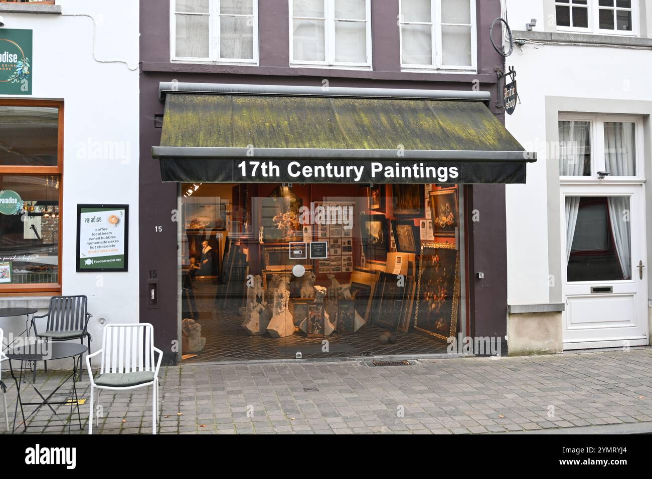 Jean Moust Old Master Paintings negozio di dipinti del XVII secolo – Bruges, Belgio – 23 ottobre 2024 Foto Stock