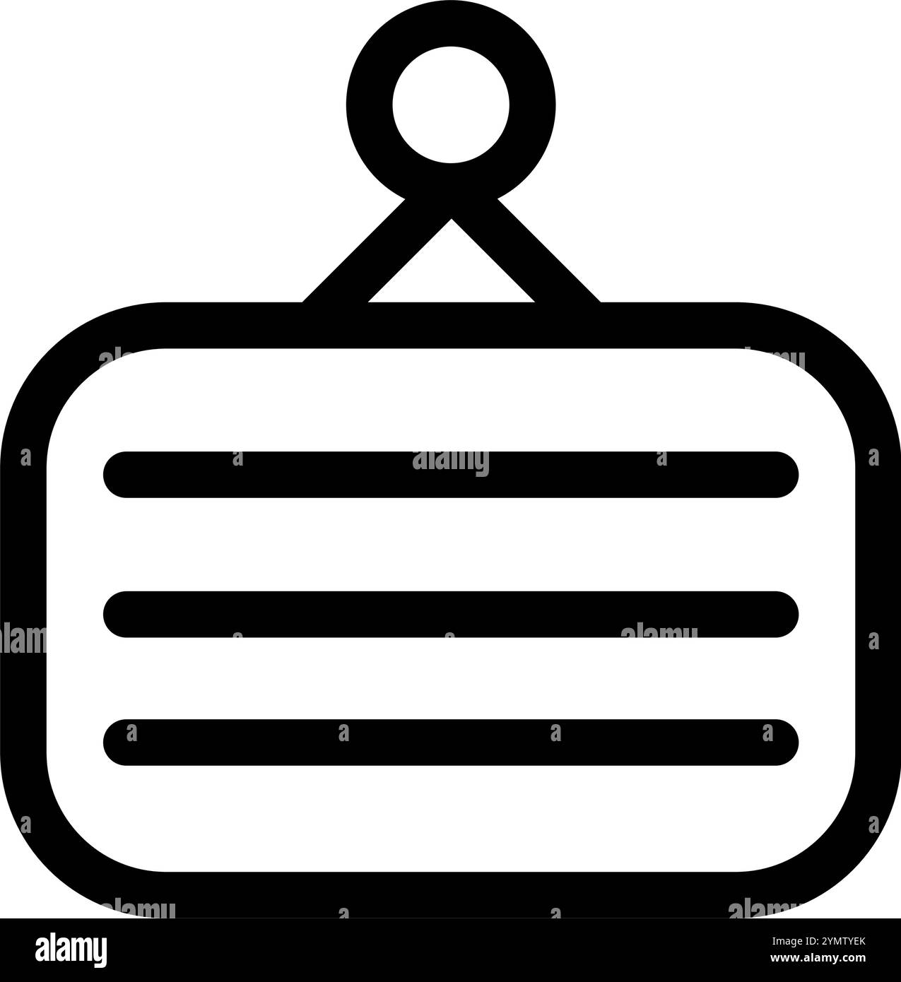 Simbolo del simbolo - simbolo dell'istruzione moderna o dell'icona dell'ufficio Illustrazione Vettoriale