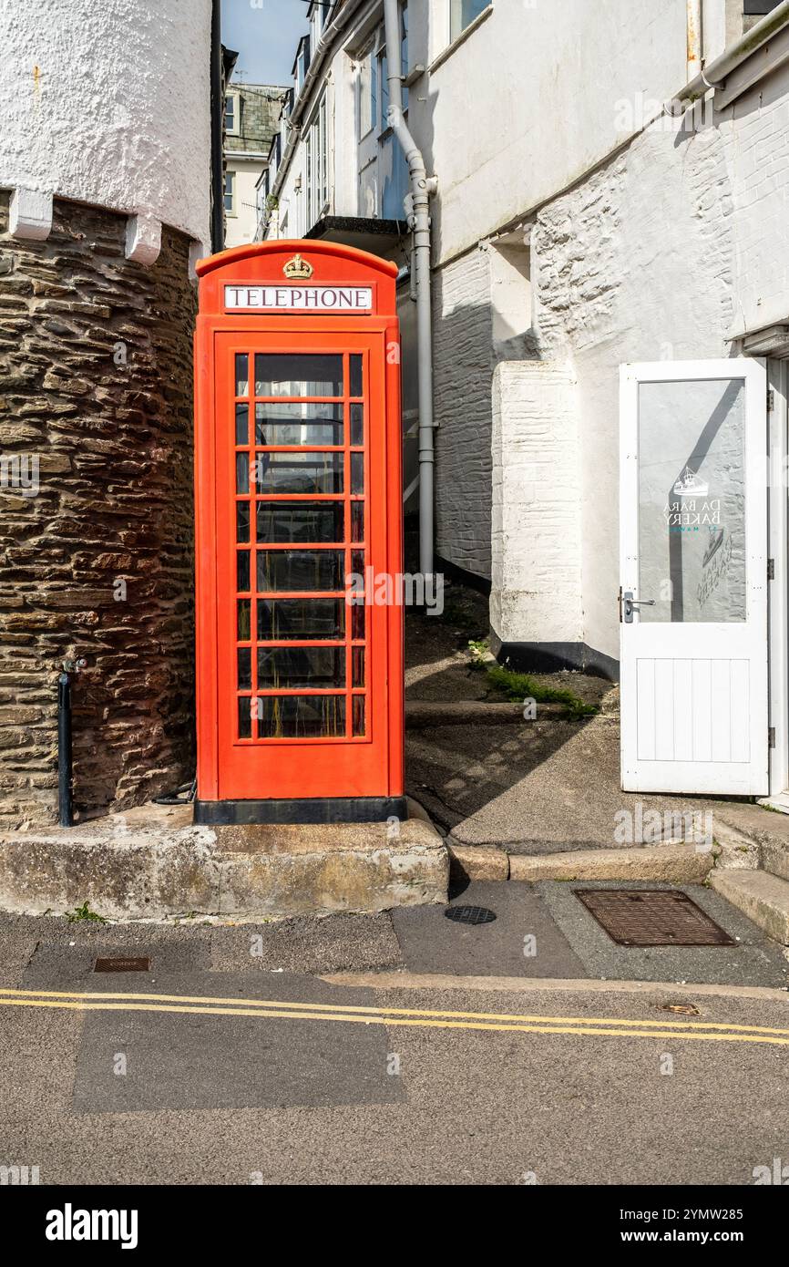 Telefono rosso Box Foto Stock