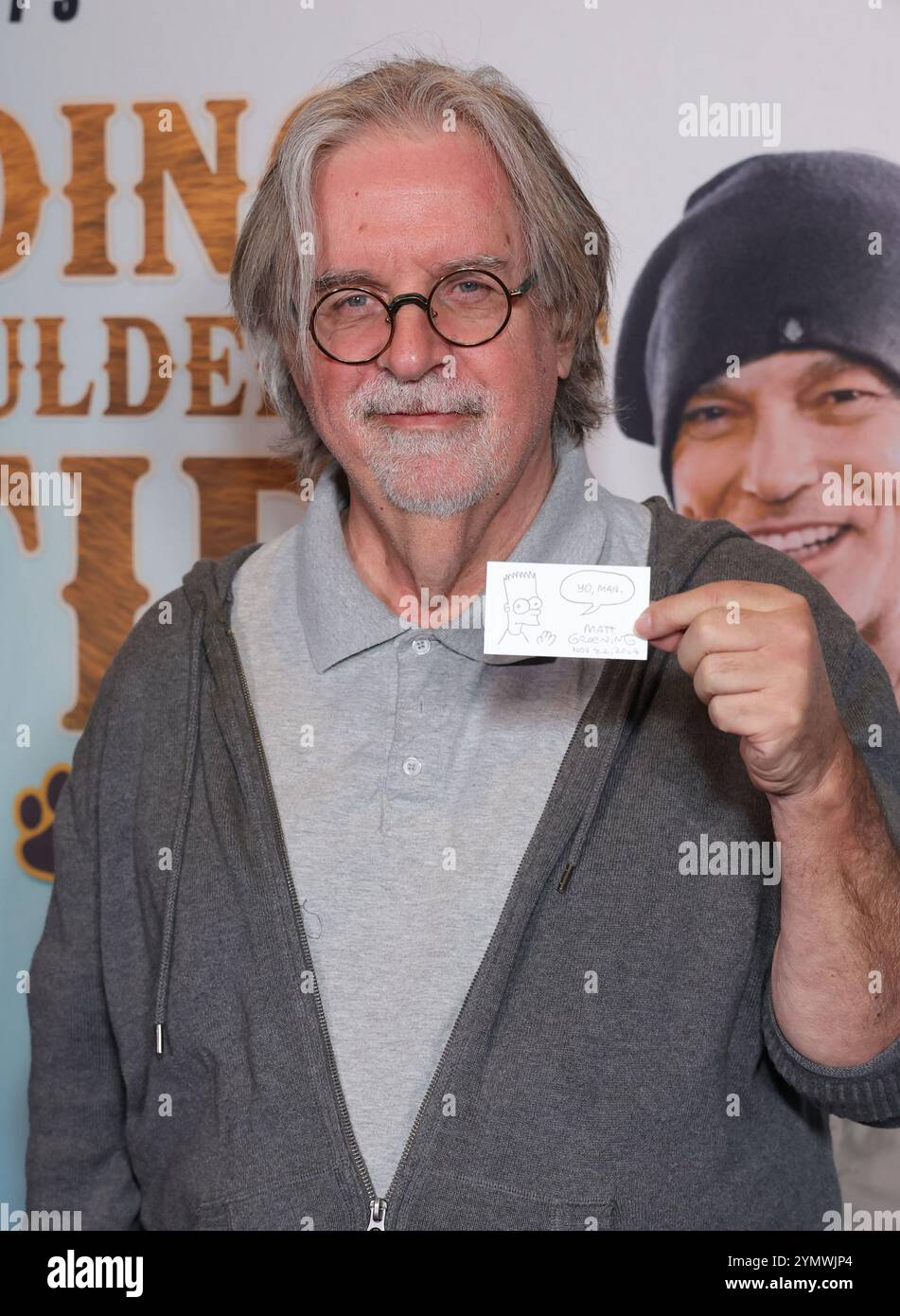 Los Angeles, CA. 22 novembre 2024. Matt Groening alla prima di Standing on the Shoulders of Kitties tenutasi al DGA Theater Complex il 22 novembre 2024 a Los Angeles, California. Crediti: Faye Sadou/Media Punch/Alamy Live News Foto Stock