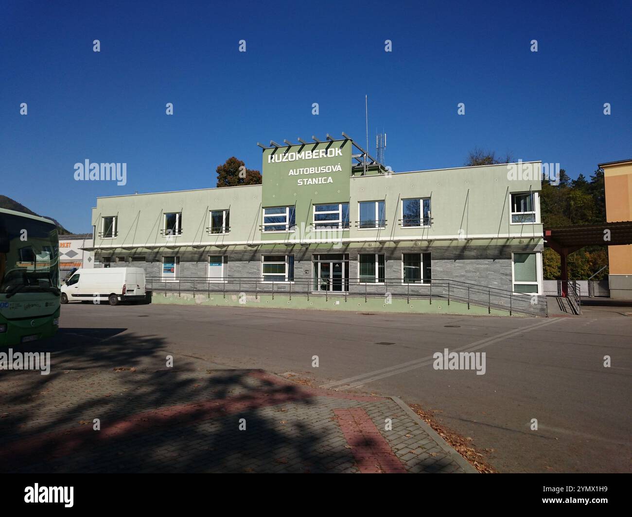 Stazione degli autobus di Ruzomberok, Slovacchia Foto Stock