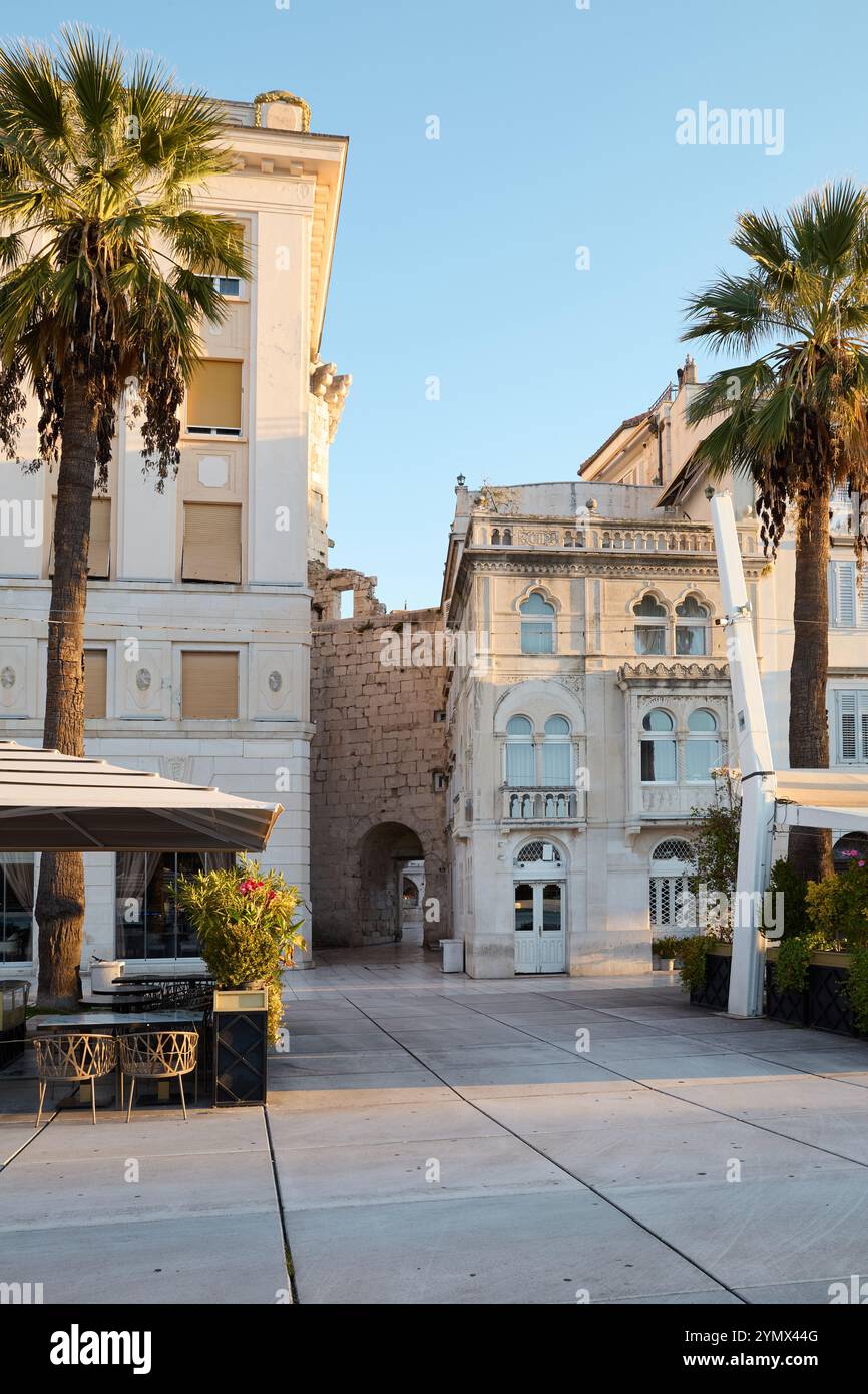 Città vecchia di Spalato, Croazia Foto Stock