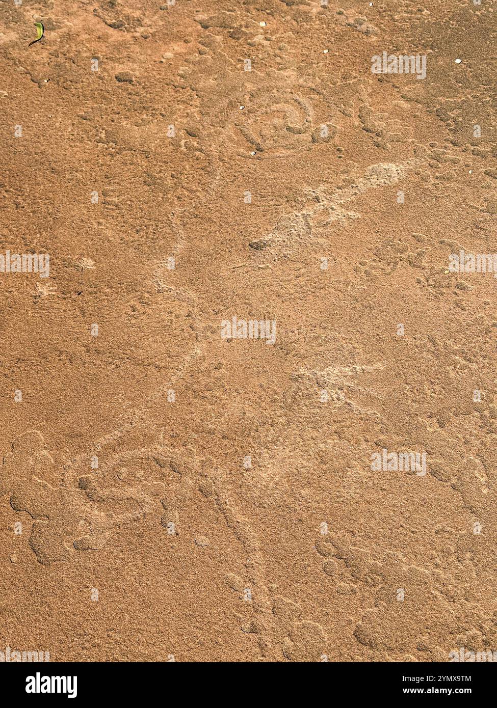 La mappa al Rock Art Ranch, Winslow, Arizona, Stati Uniti - Immagine stock catturata con smartphone