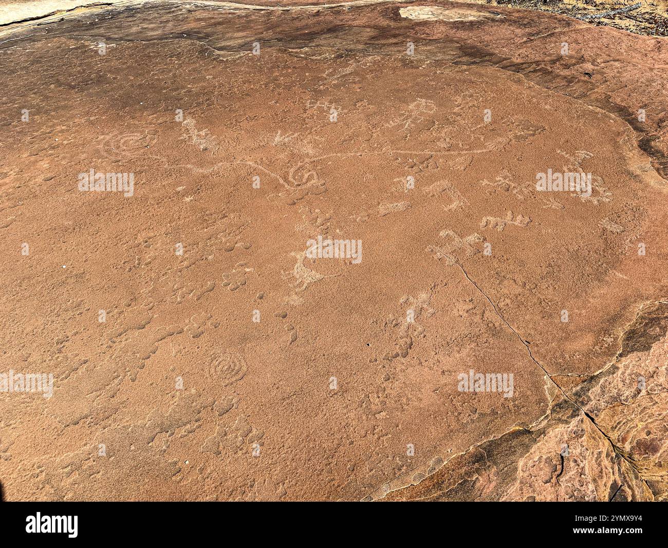 La mappa al Rock Art Ranch, Winslow, Arizona, Stati Uniti - Immagine stock catturata con smartphone