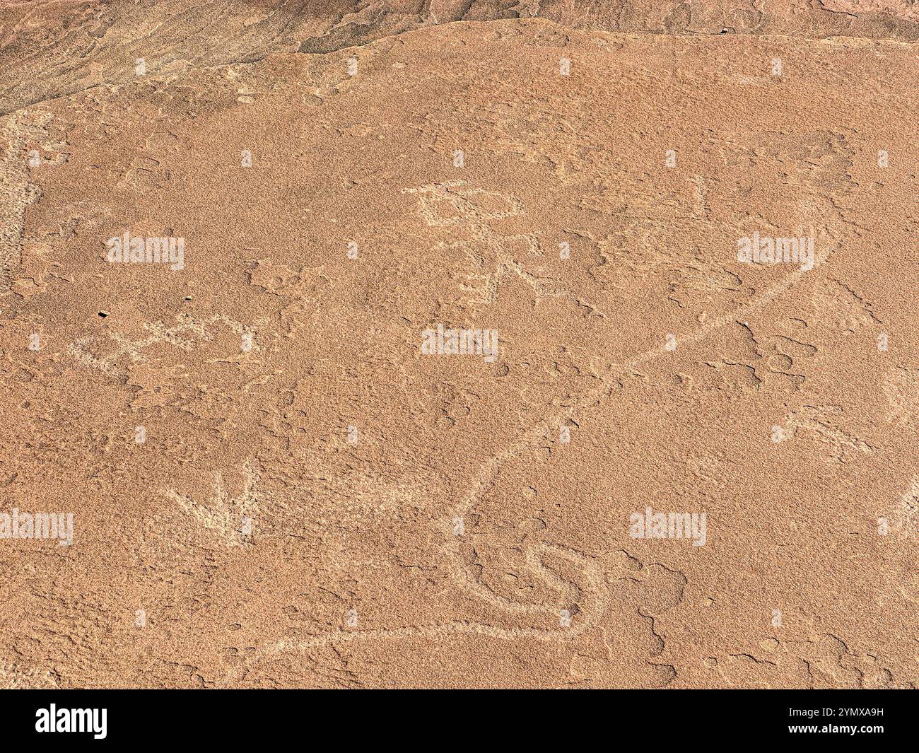 La mappa al Rock Art Ranch, Winslow, Arizona, Stati Uniti - Immagine stock catturata con smartphone