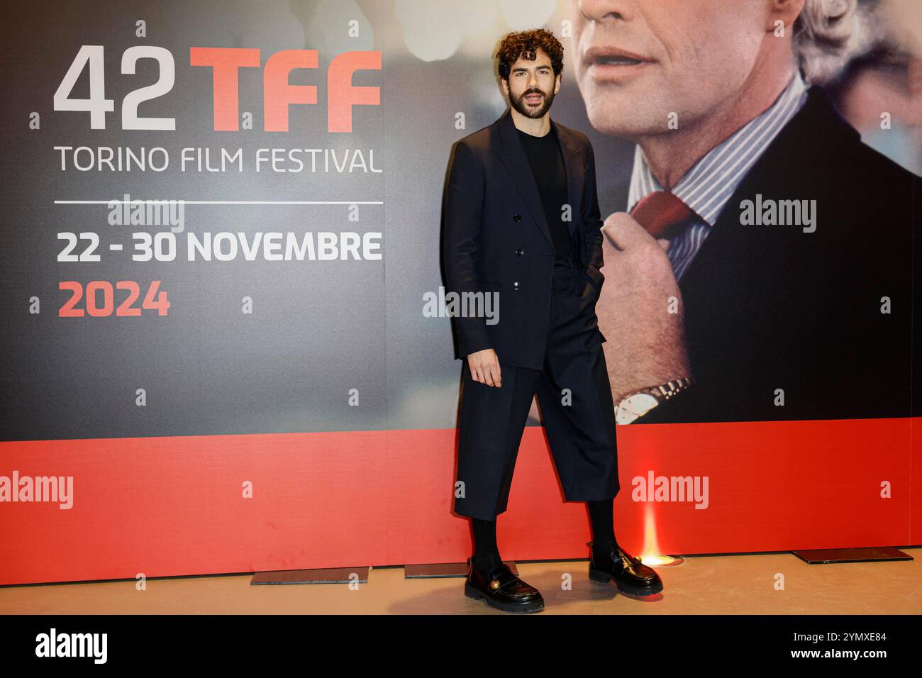 Torino, Italia. 23 novembre 2024. Andrea di Luigi partecipa alla photocall "il corpo" durante il 42° Torino Film Festival 2024 il 23 novembre 2024 a Torino. Foto di Marco Piovanotto/ABACAPRESS. COM credito: Abaca Press/Alamy Live News Foto Stock