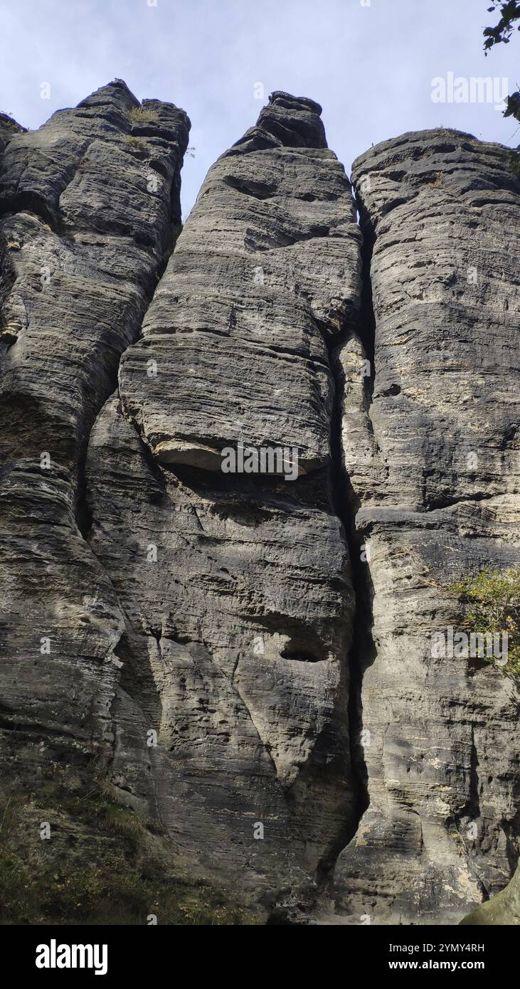 Tyssa Walls, città rocciosa, Svizzera boema, Repubblica Ceca, Europa Foto Stock