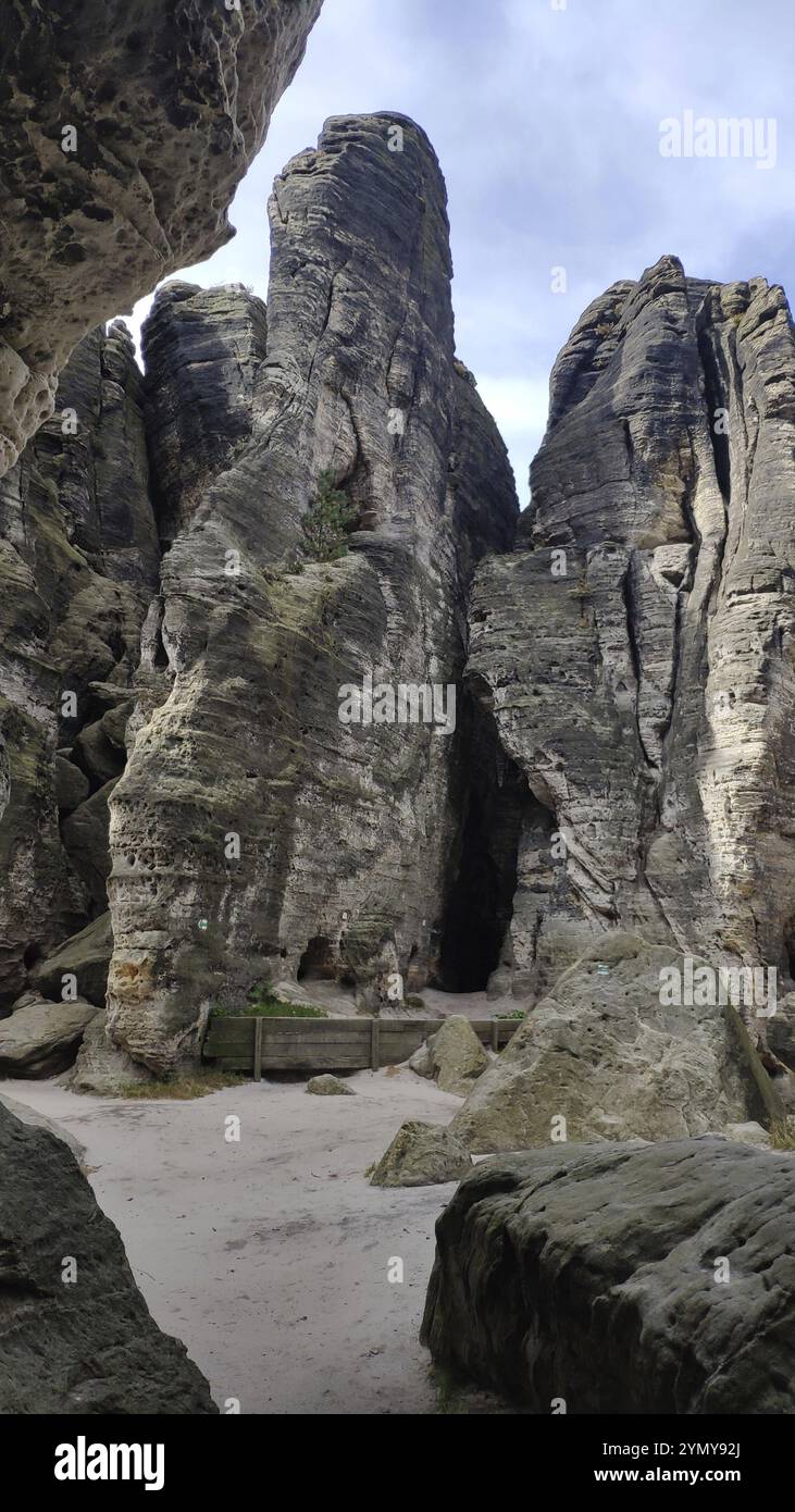 Tyssa Walls, città rocciosa, Svizzera boema, Repubblica Ceca, Europa Foto Stock