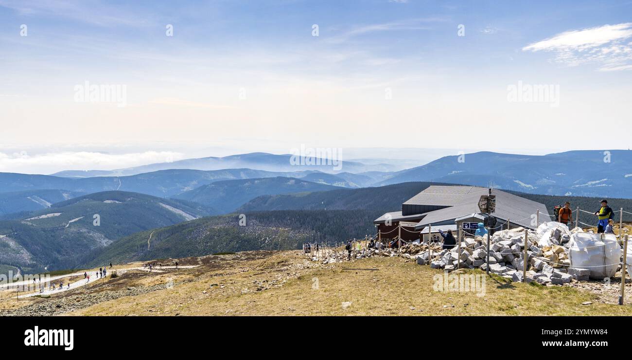 I Monti Giganti, una bassa catena montuosa nel cuore dell'Europa 3 Foto Stock